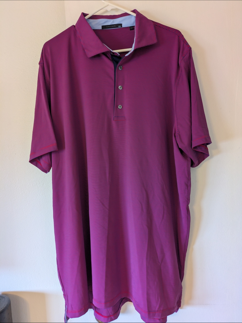 Greyson Men's Polo in Deep Magenta- XXL (NWOT)